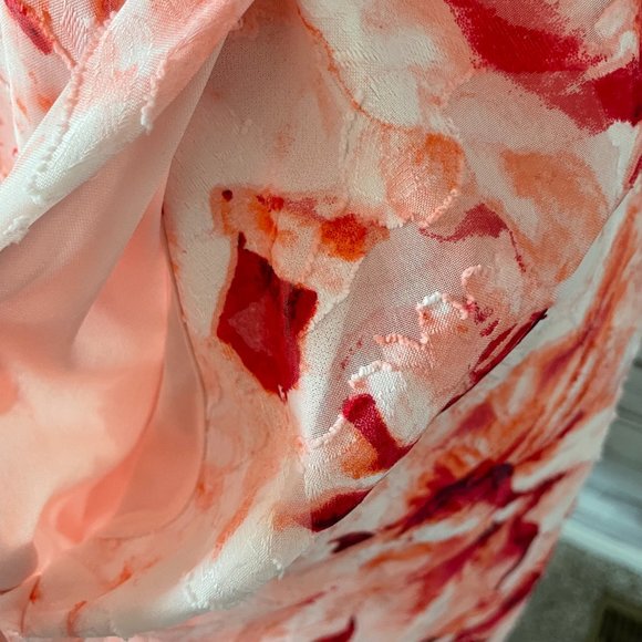 Dressbarn Luxe by Carmen Marc Valvo floral sleeveless aline dress Size 4 - Picture 4 of 16